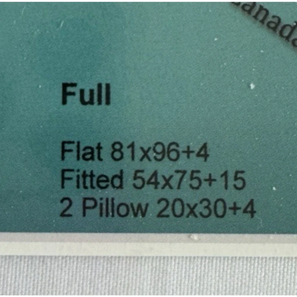 Ruvanti 4 Pc 100% Cotton Sheet Set Full Size White Deep Pocket Bed Sheets NEW